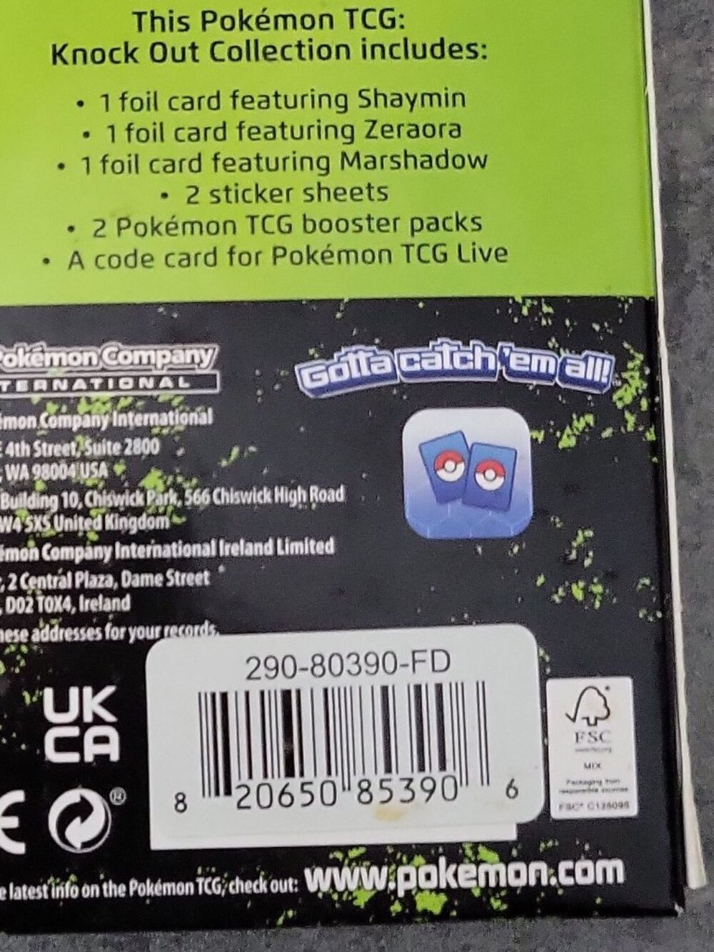New 2023 Pokémon Knock Out Collection Box-Zeraora, Shaymin, Marshadow - Picture 3 of 6